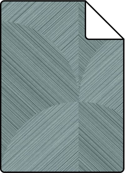 Proefstaal Origin Wallcoverings behang 3D-motief vergrijsd blauw - 26,5 x 21 cm - 347938-S