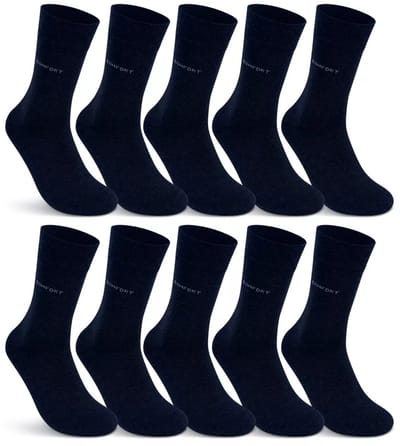 Diabetische Sokken | maat 39-42 | Zonder knellende boord | 9 Paar | comfortabele pasvorm | donkerblauw