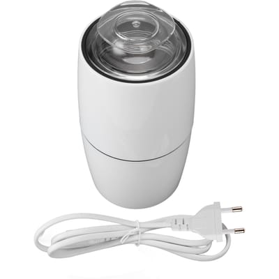 Elektrische Koffiebonenmolen 50g Capaciteit Gemakkelijk te Reinigen Hoge Efficiëntie Multifunctioneel Dubbele Messen L(for 6.5-9kg) white
