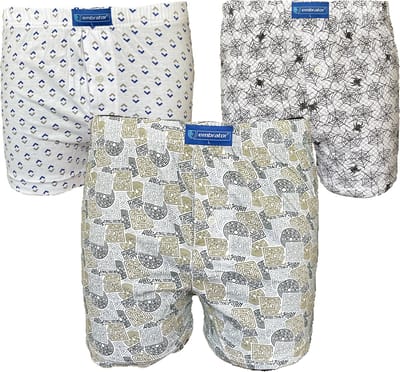 Embrator 3-pack mannen Boxershort Loose Fit katoen M