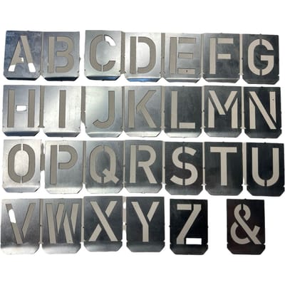 Verf sjablonen letters a tot z 104x78 mm