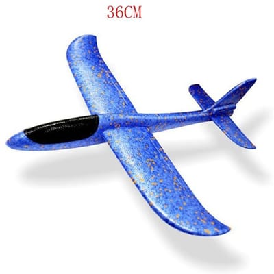 Grand Avion en Mousse Planeur Jouet Lancer à la Main Avion en Polystyrène Jeu d'Extérieur Modèle d'Avion Jouets Amusants avion pour Enfants Garçons Cadeau
