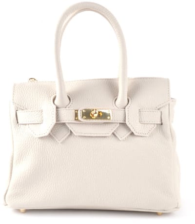 Giuliano lederen handtas Aleah - Dames - Made in Italy - Beige