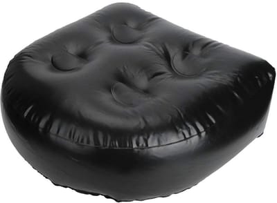 JHUBERS - Bubbelbad stoelverhoger - Comfortabel badkussen - Zwart - Snel drogend - Geschikt voor hot tubs en bubbelbaden - 42 x 43 cm
