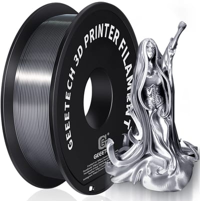 Dailygoods- PLA Filament 1.75 mm - 1KG Spoel - Zijde Zilver - 3D Printer Filament - Innovatieve Technologie - Geschikt voor 3D-printen - 3D-print Filament