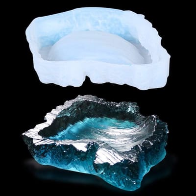 Ocean Wave Silicone Mallen voor Sieraden, Decoratieve Schalen en DIY Craft Projecten - Perfect voor Trinket en Kralenopslag