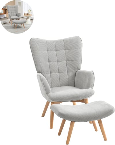 Fauteuil - Relaxzetel - Relaxstoel - Relaxfauteuil - Stoel - Voor één Persoon - Grijs