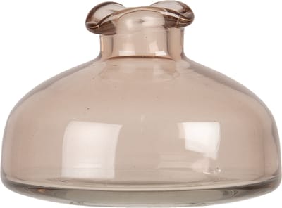 Clayre & Eef Vaas Ø 8x11 cm Roze Glas