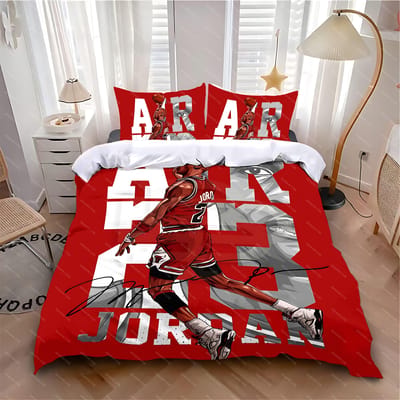 Dekbedovertrek Kussensloop Beddengoedset Hot M-MichaelS J-JordanS Volwassen Jongen Meisje Slaapkamerdecoratie Kinderen Eenpersoons Tweepersoons Groot Formaat AU Double 180x210cm
