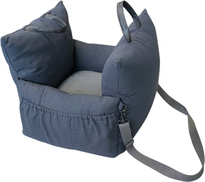 Animal Boulevard Home & Away Carrie Autostoel/ Draagtas Voor Honden - Kleur: Donkergrijs - Maat S: 55x50x47 cm