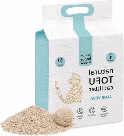 Kattenbakvulling Tofu - Plantaardig Zand - Hygiënisch Huis - Stofarm en Snel Klontend - 6 l/25 kg - Natuurlijk
