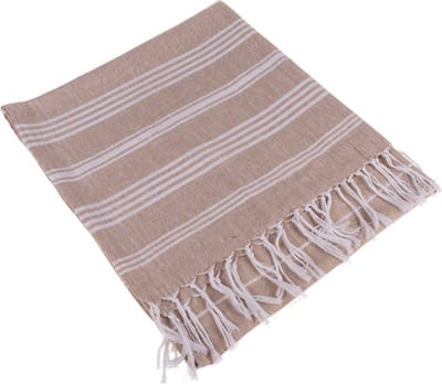 Hamamdoek - Bruin Wit - Saunadoek - Stranddoek - Hammamdoek - 80 x 170 cm
