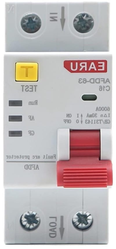 Boogbeschermer - Veiligheidsschakelaar - Elektrische Beveiliging - Booguitval Detectie - 32A - Grijs