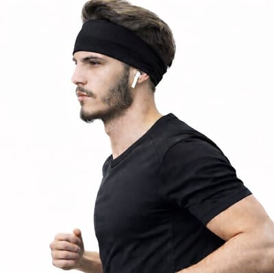 Luxe Elastische Hoofdband I Zweetband I Haarband I Diadeem I Sporthaarband I Uniseks I Voor Dames en Heren I Zwart