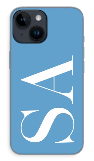 Gepersonaliseerd - Case Company® - Hoesje geschikt voor iPhone 14 hoesje - Monogram N°2 - Soft Cover Telefoonhoesje - Bescherming aan alle Kanten en Schermrand