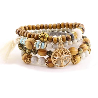 Dames kralenarmband set
