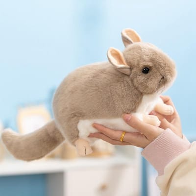 1 Stuks 40cm Schattig Chinchilla Pluche Speelgoed Stimuleren Chinchilla Pluche Poppetje Gevuld Zacht Dier Speelgoed Kawaii Muis Speelgoed Cadeau