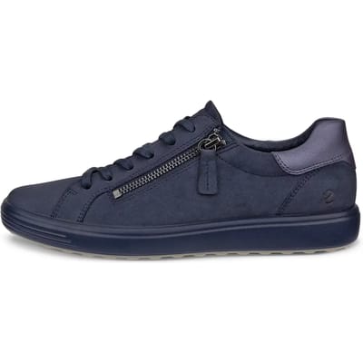 Ecco Ecco Soft 7 Slide Sneakers blauw Nubuck
