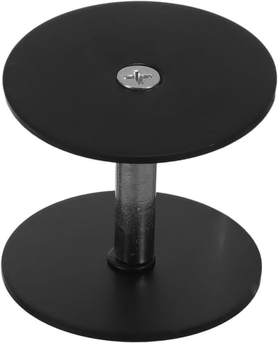 Deur Gat Afdekplaat - Slot Plaat - Deur Herstel - Onderhoudsvrij Weerbestendig - 5x5x3.5cm - Zwart