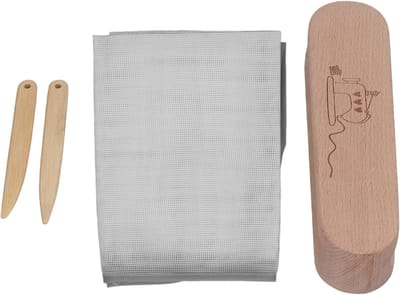 Houten klepel - Naai tool - Stof gladstrijken - Complete set - 25x10x8 cm - Niet gespecificeerd