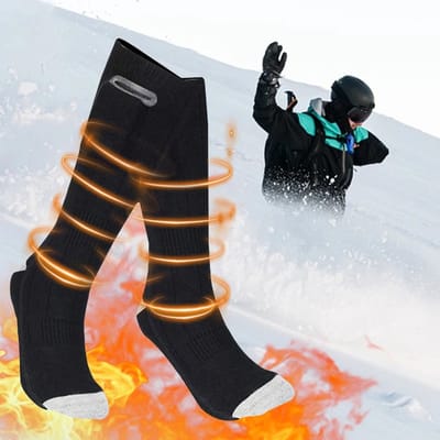Zolara Verwarmde sokken - Elektrische sokken - Skisokken - Wintersport - Wintersportsokken - Zwart - 36-45