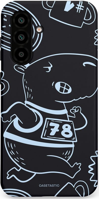 Casetastic Hoesje Geschikt voor Samsung A56 / A36 - Stijlvolle Beschermende Duo-layer Case - Capibara kampioen
