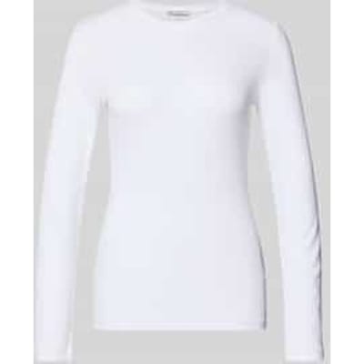 Slim fit shirt met lange mouwen van lyocellmix
