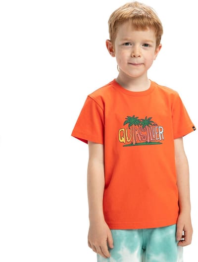 Quiksilver Sunny Palms T-shirt Met Korte Mouwen Oranje 5 Years Jongen