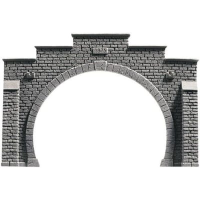 NOCH 48052 PROFI plus TT Tunnelportaal 2-sporig Hardschuim model, Geverfd