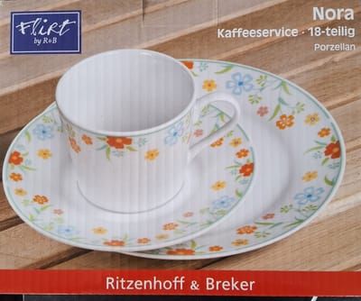 Ritzenhoff & Breker Nora koffieservies 18 delig porselein