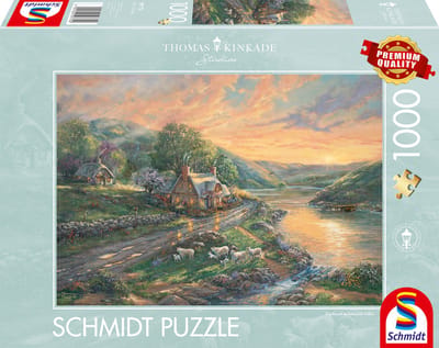 Schmidt - Legpuzzel - Dageraad in Emerald Valley - Thomas Kinkade Studios - 1000 stukjes - Volwassenen - vanaf 12 jaar