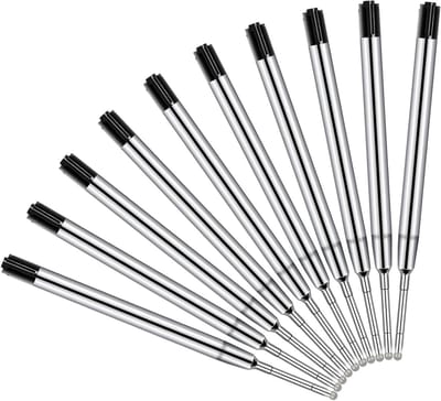 Interchangeable G2 Ballpoint Pen Navullingen, Metalen Navullingen, Blauw en Zwart, Geschikt voor Standaard Pen