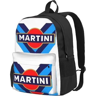 Martini Racing Team Rugzakken Schooltassen Cartoon Rugzak Laptop Rugzak Schoudertas