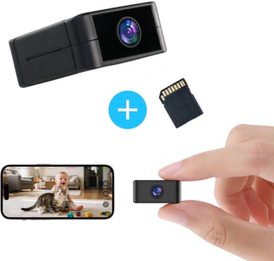 Mondura StealthPro – Mini Camera Verborgen Spycam – Spionage Camera WiFi 1080p Nachtzicht Bewegingsdetectie + SD-kaart