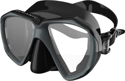 Oceanic Duo Mask - Zwembril - Duikbril - Volwassenen - Zwart/Titanium