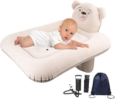 Opblaasbaar Reisbed - Luchtbed Peuters - Comfortabel Reizen - Tweetraps Opblaasbaar - 80x82x60cm