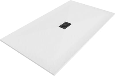 Mexen Hugo rechthoekige SMC douchebak 150 x 100 , wit, zwarte afdekking - 42101015-B