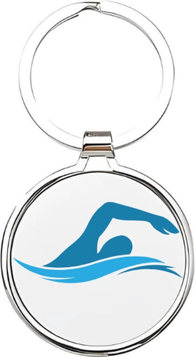 Akyol - Zwemmer Sleutelhanger - zwemmen - Zwemmers - Cadeau - Sport sleutelhanger - sport - Zwembad - sleutelhanger voor Zwemmers - Open water zwemmer - sleutelhanger voor jongens - sleutelhanger van een zwemmer - 4 x 7,5 CM