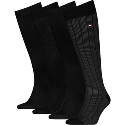 Tommy Hilfiger Th Heren Kniehoge Sokken 4-Pack Giftbox - Fashion Wear - Volwassen