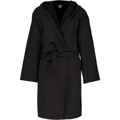 Kariban Biologische badjas met capuchon K140 - Black - S/M