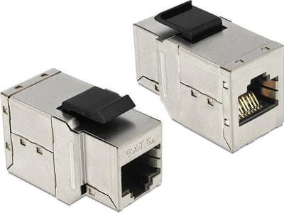 DeLOCK Keystone Module RJ45 jack > RJ45 jack Cat.6A