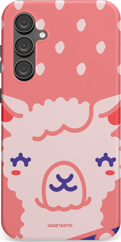 Casetastic Hoesje Geschikt voor Samsung S23 FE - Stijlvolle Beschermende Duo-layer Case - Lama beat