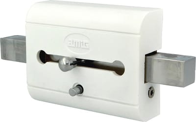Veiligheidsslot Deur - Cilinderslot Grendel - Huis Beveiligen - Boor- en Anti-bumping - 98 x 77 mm - Wit
