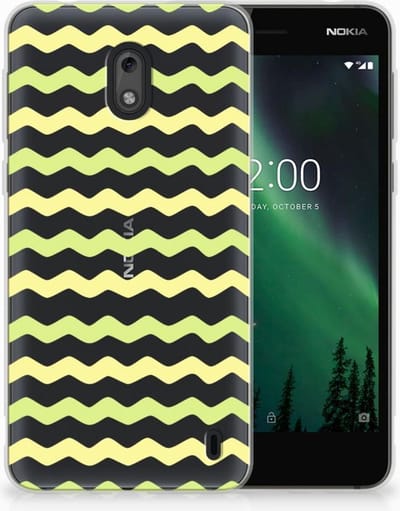 Nokia 2 TPU bumper Waves Yellow