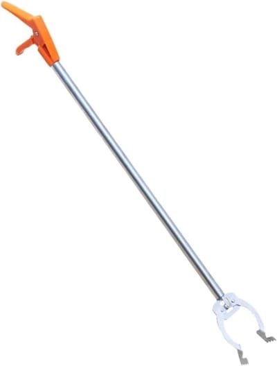 Afvalverwijdering Handgrijper - Multifunctionele Grijper - Afval Opruimen - Brede Klauwopening - 93 cm - Oranje