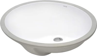 Onderbouw Badkamer Wastafel - Wastafel Spoelbak Wasbak - Badkamer Vernieuwen - Glad Geglazuurd Oppervlak - 18 x 15 Inch - Wit