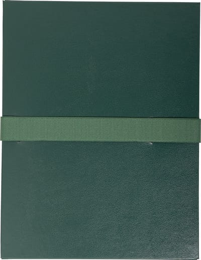 Exacompta 10x Map uitrekbare rug en klep in Balacron - 24x32 cm - Donkergroen - 633E