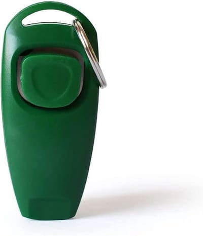 Hond Clicker, Training Clicker Hond Fluitje Clicker 2 in 1 Training Gereedschap Groen 1 STKS