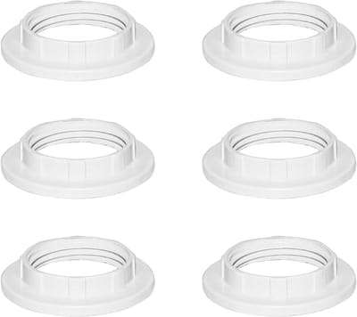 Lampenkap Verloopring - Schroef Kraag Ring - Lampen Aanpassen - Eenvoudige Installatie - 42x28x8MM - Wit