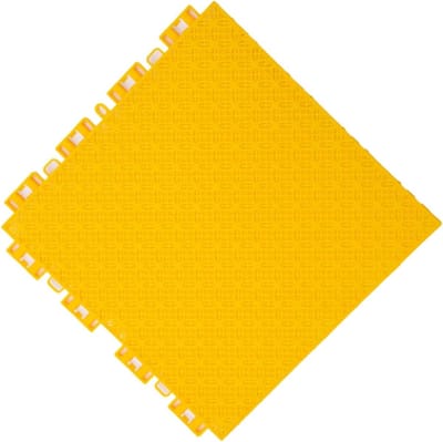 Drainagetegels - Vloermatten Terrastegels - Buiten Vloeren - Zelfklevend Knipbaar - 25 x 25 cm - Geel